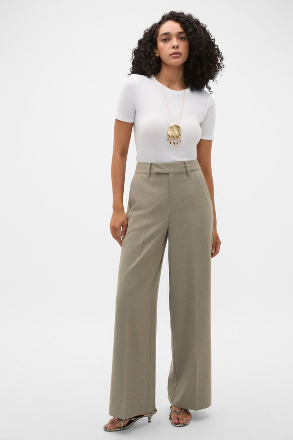 Nep Weave Suit Pant  Caper  hi-res
