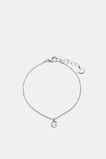 Silver Alphabet Bracelet  G  hi-res