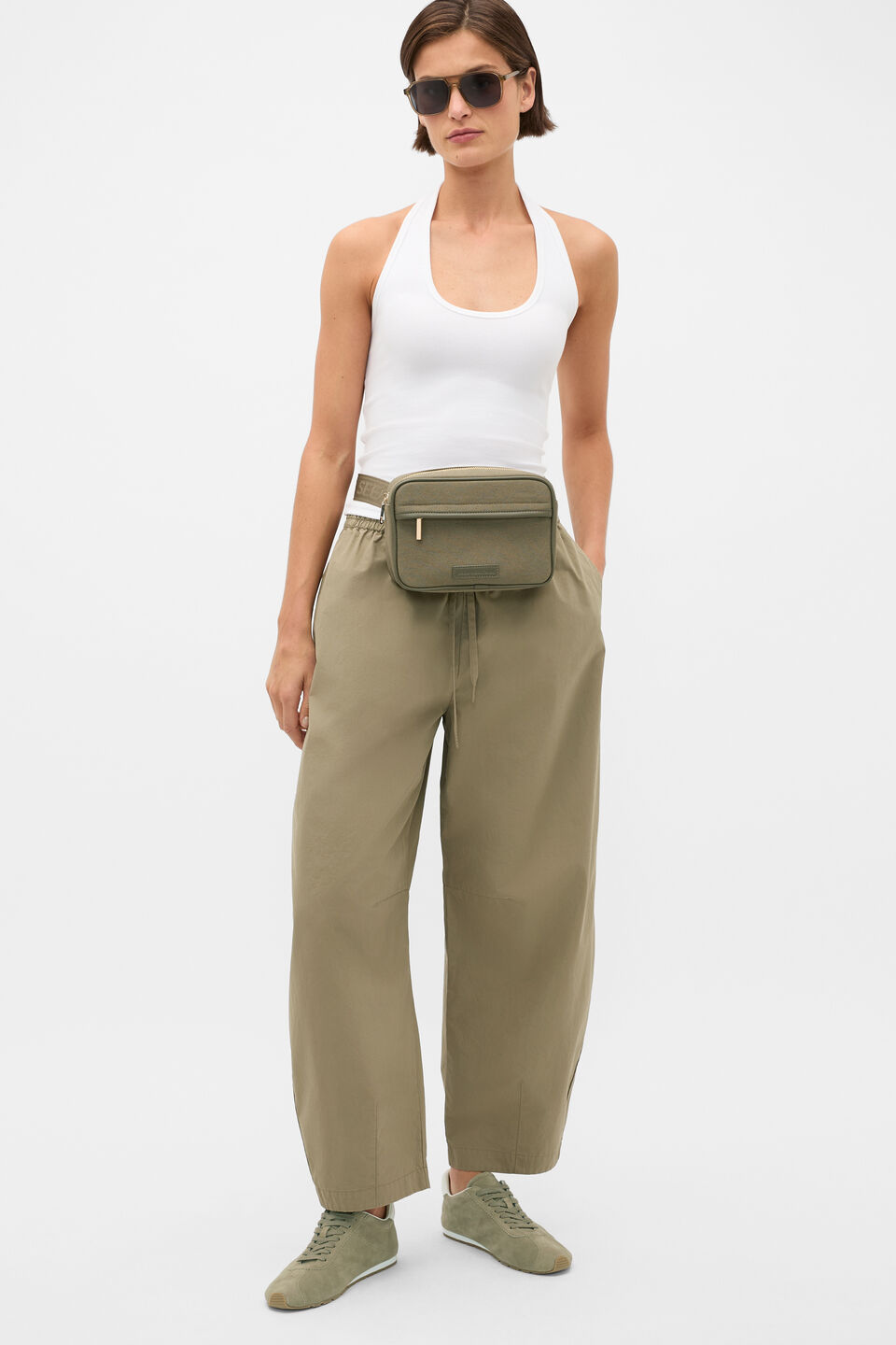 Mini Canvas Crossbody Bag  Caper