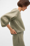Core Linen Balloon Sleeve Top  Caper  hi-res