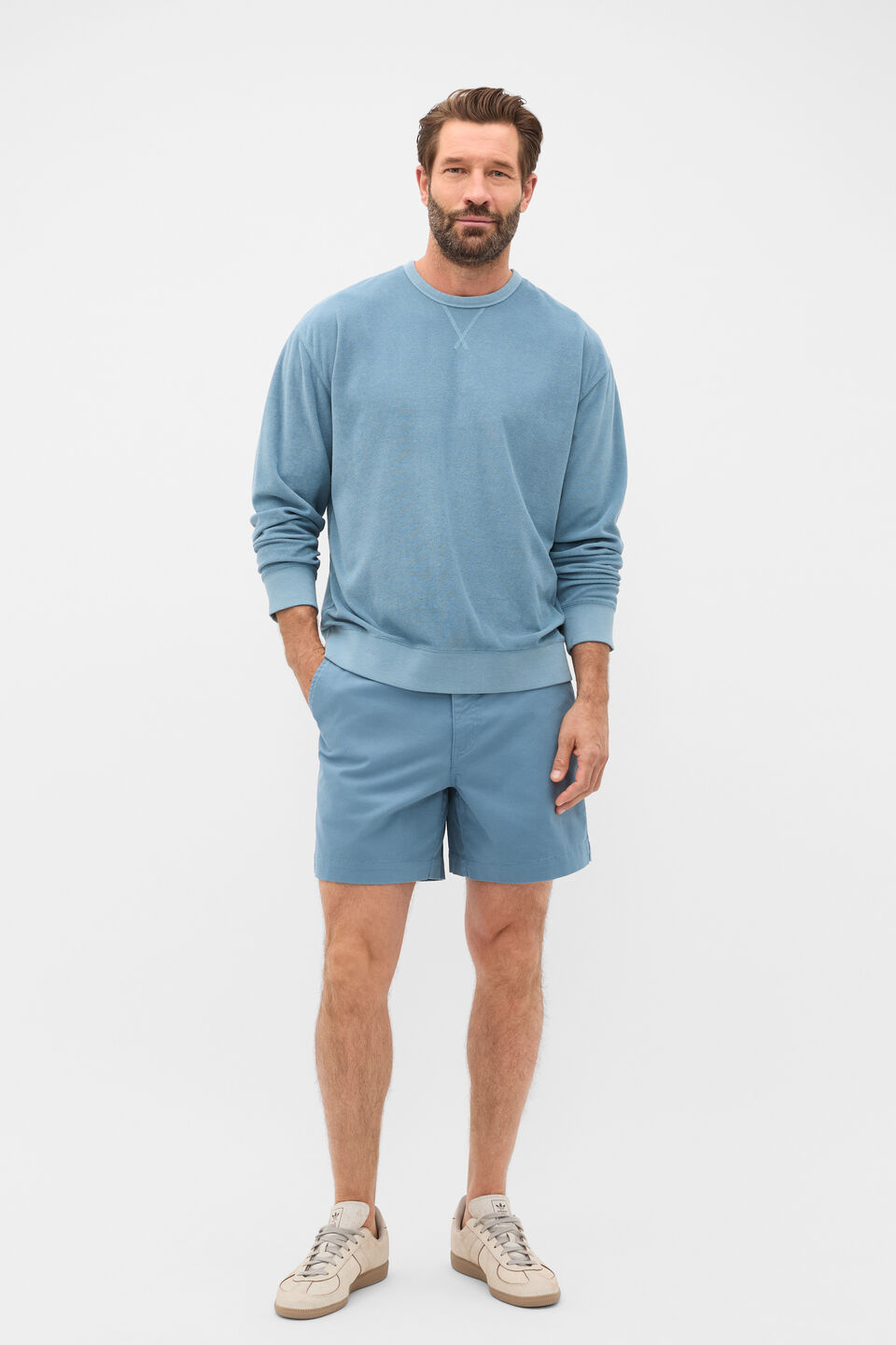 Terry Sweatshirt  Ocean Blue