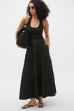 Core Linen Midi Skirt  Black  hi-res