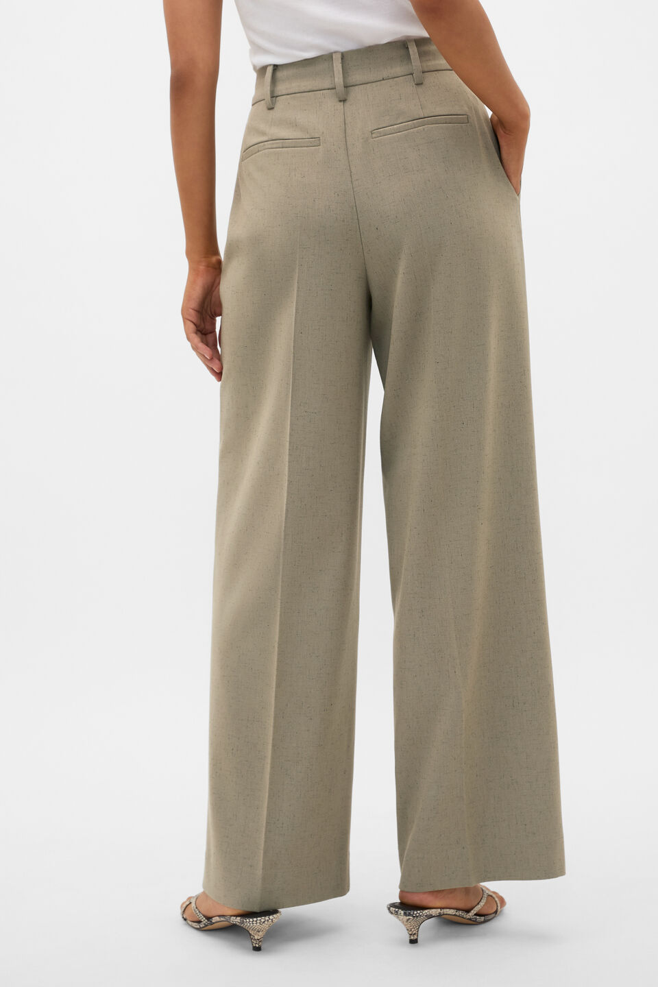 Nep Weave Suit Pant  Caper