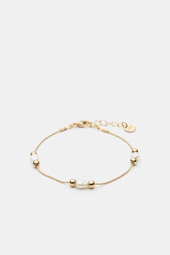 Pearl Bead Bracelet  Gold  hi-res