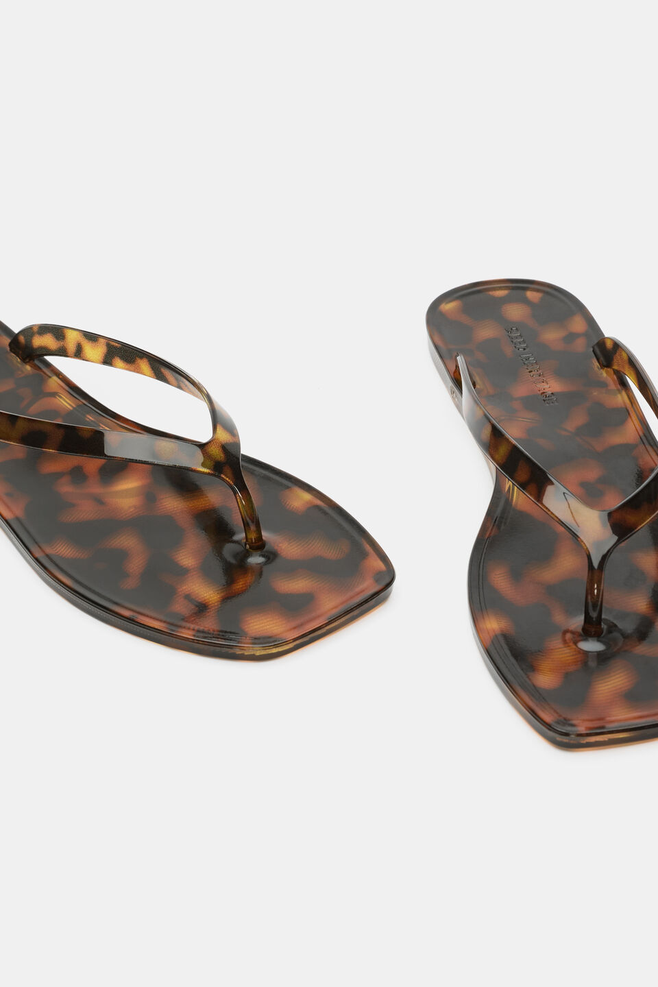 Elle Jelly Flip Flop  Tortoiseshell