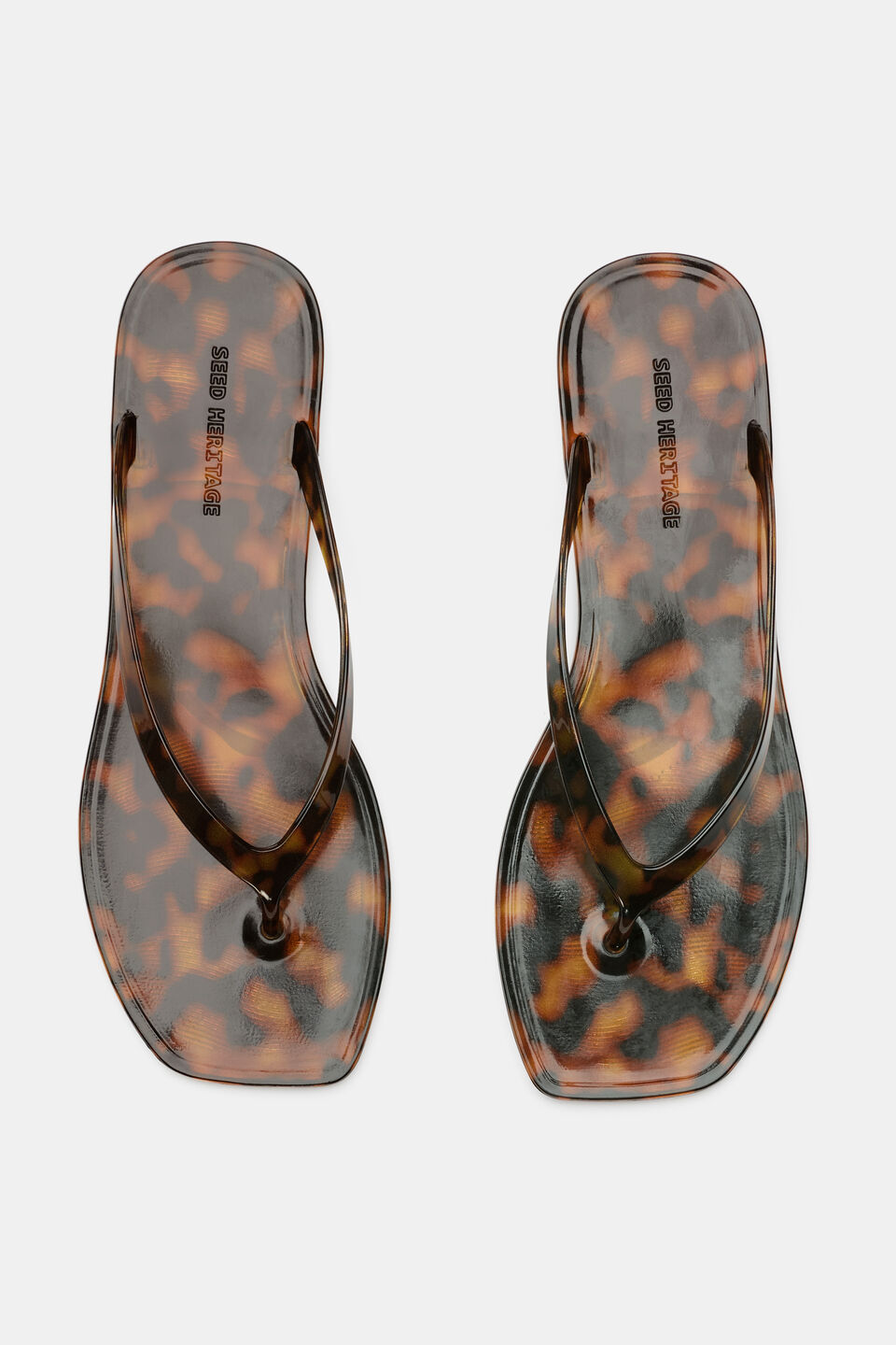 Elle Jelly Flip Flop  Tortoiseshell