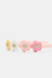 Crochet Flower Headband  Multi  hi-res