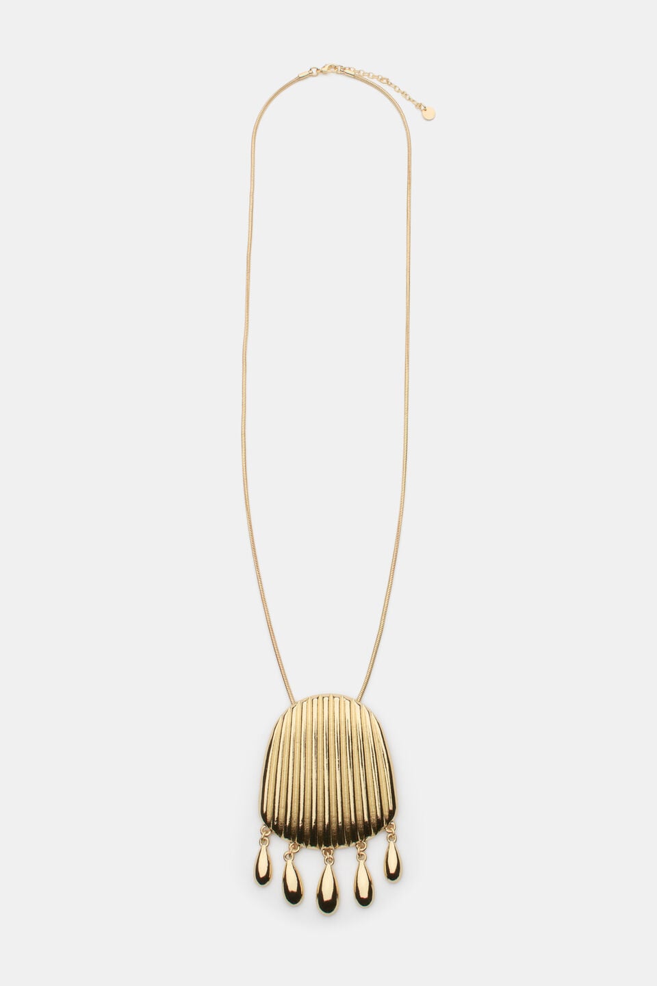 Teardrop Pendant Necklace  Gold