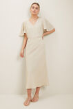 Core Linen Slip Skirt  Sandstone Cross Dye  hi-res