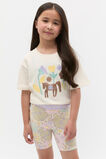 Floral Bike Short  Vintage Cream  hi-res