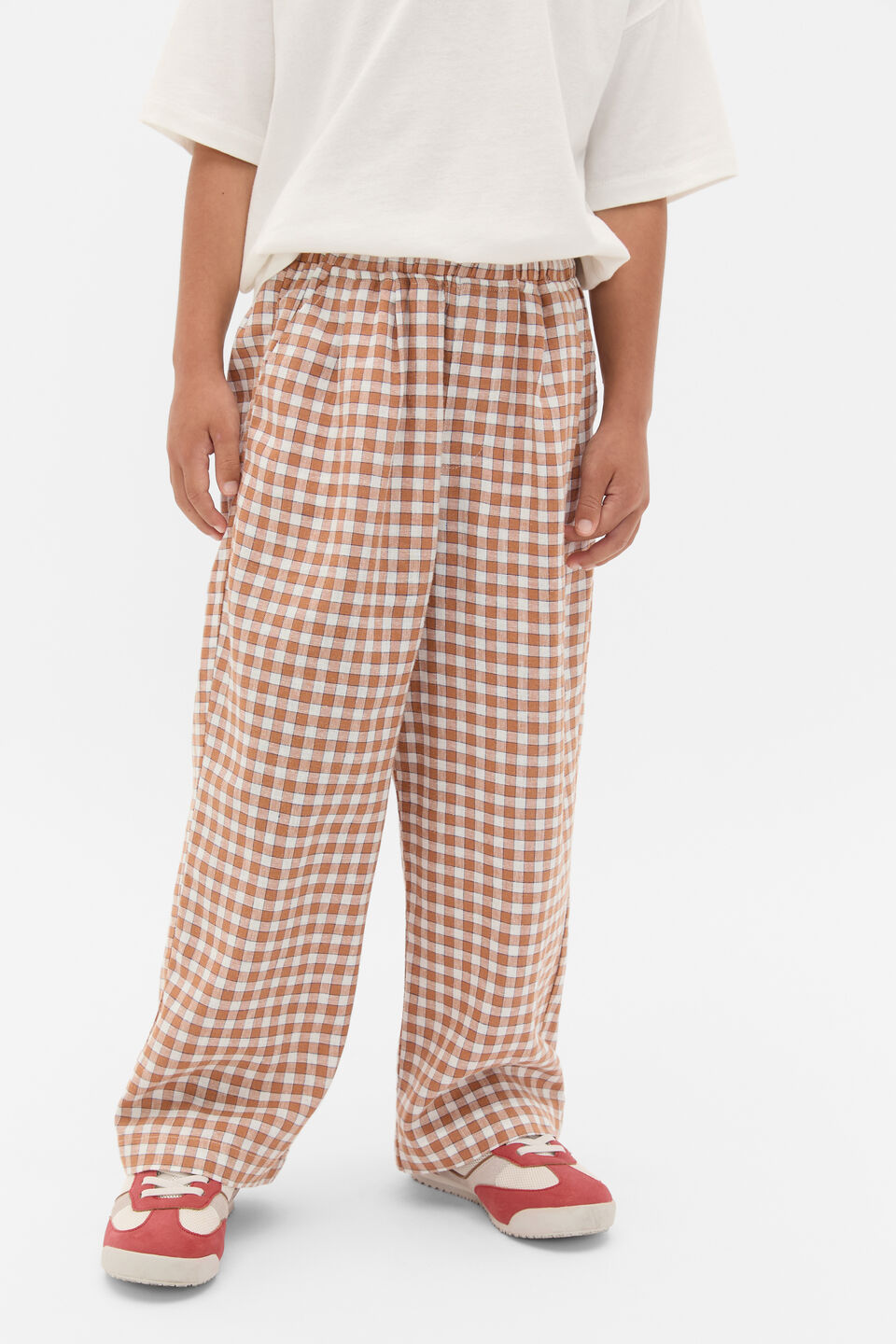 Check Woven Pant  Spice