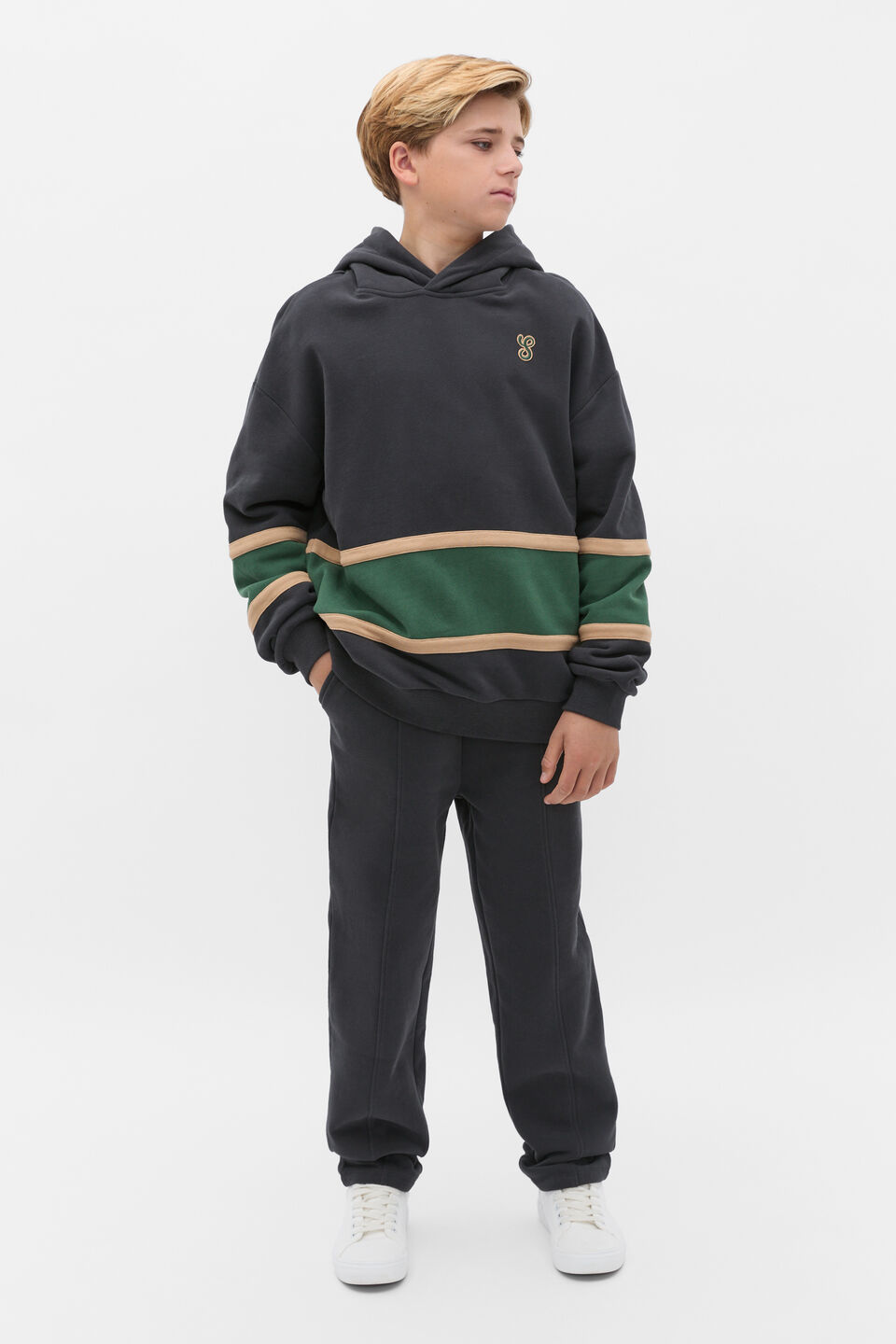Spliced Hoodie  Phantom
