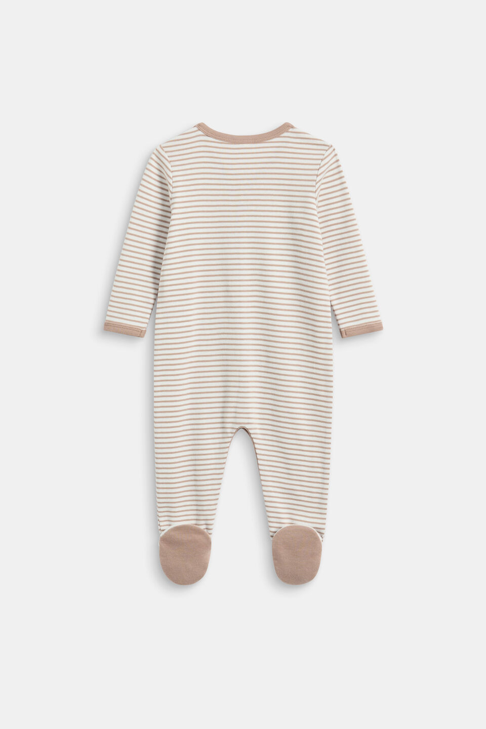 Logo Stripe Snap Jumpsuit  Acorn Stripe