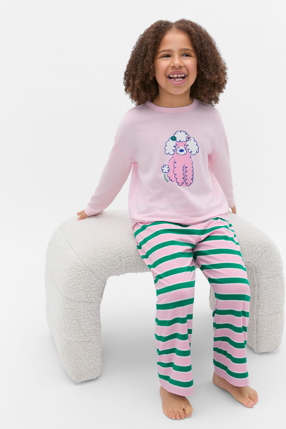 Poodle Pyjama  Pink Lemonade