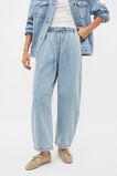 Soft Denim Elasticated Pant   Chalk Blue Wash  hi-res