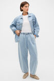 Soft Denim Elasticated Pant   Chalk Blue Wash  hi-res