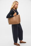 Logo Detail Tote  Tan  hi-res