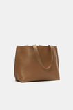 Logo Detail Tote  Tan  hi-res