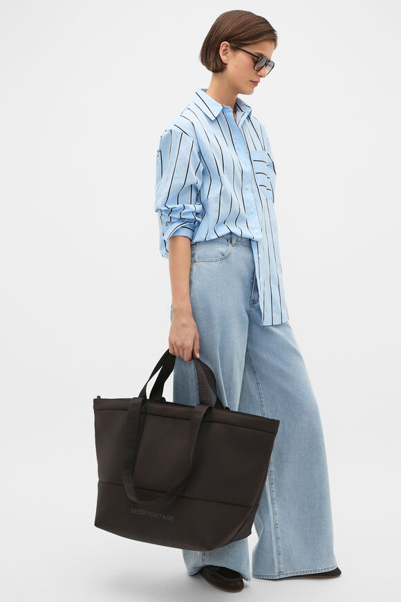 Seed Overnight Tech Tote  Coffee Bean  hi-res