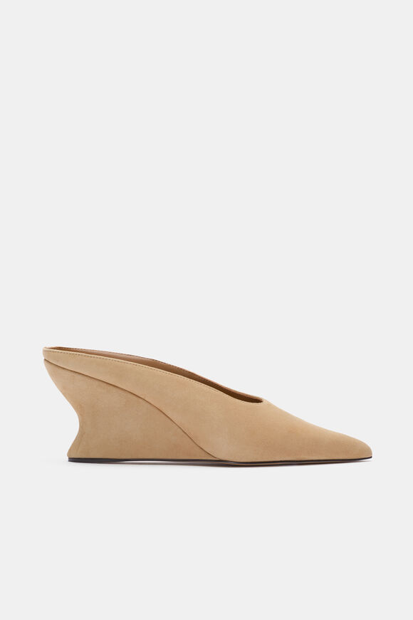 Riley Wedge Mule  Sandstone Suede  hi-res