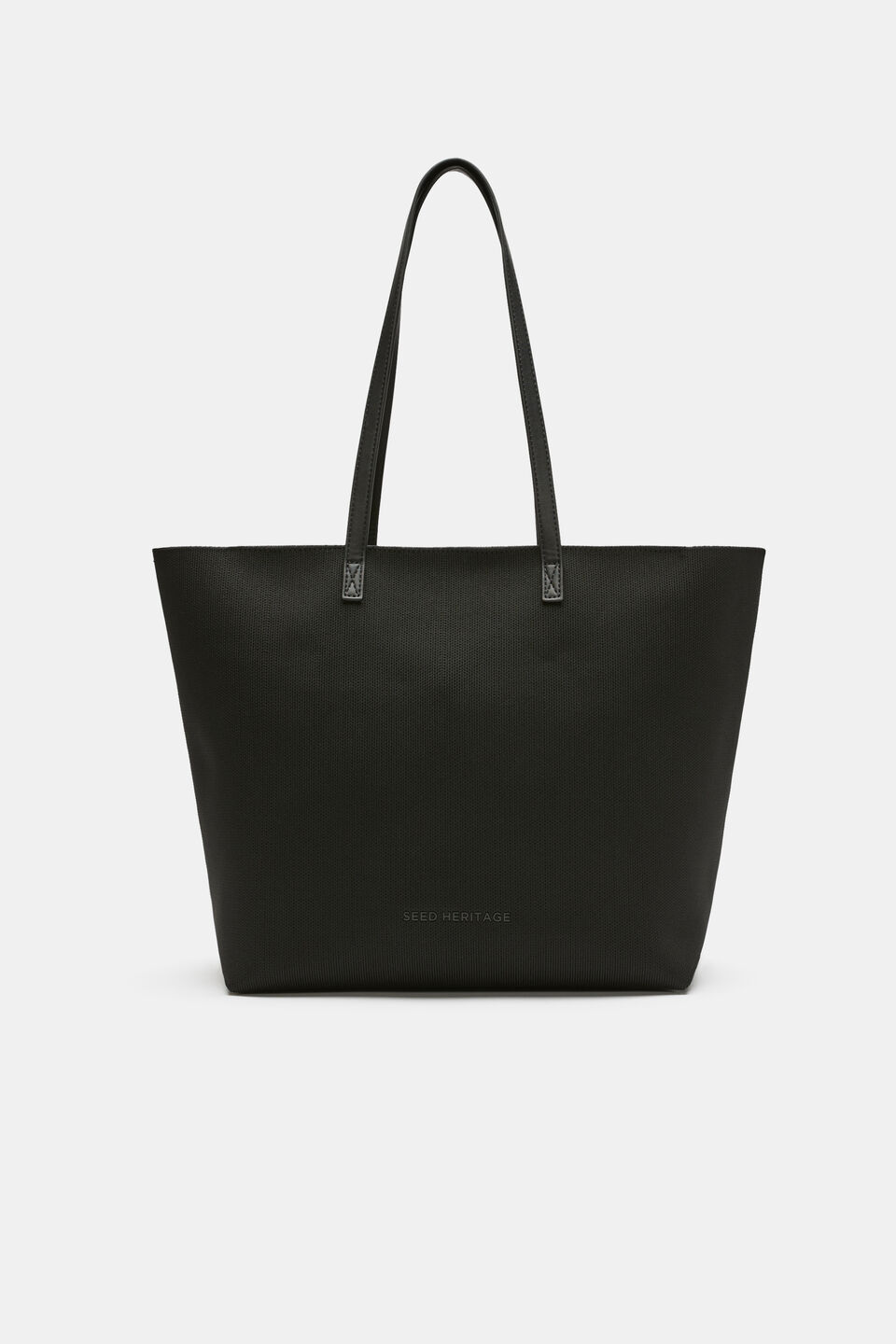Knitted Carry All Tote  Black