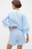Core Linen High Rise Short  Chalk Blue Crossdye  hi-res
