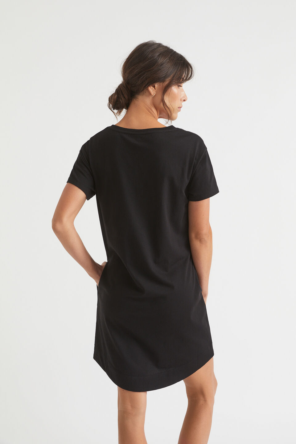 Core Tee Dress  Black