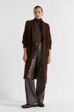 Mohair Blend Rib Cardigan  Dark Espresso Marle  hi-res