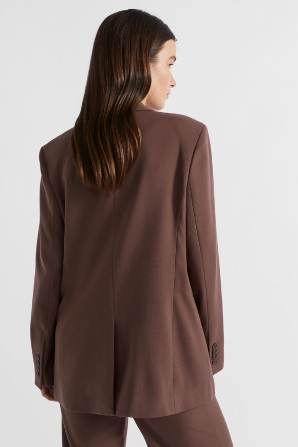 Relaxed Boyfriend Blazer  Deep Raisin  hi-res