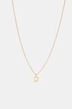 Gold Alphabet Necklace  D  hi-res