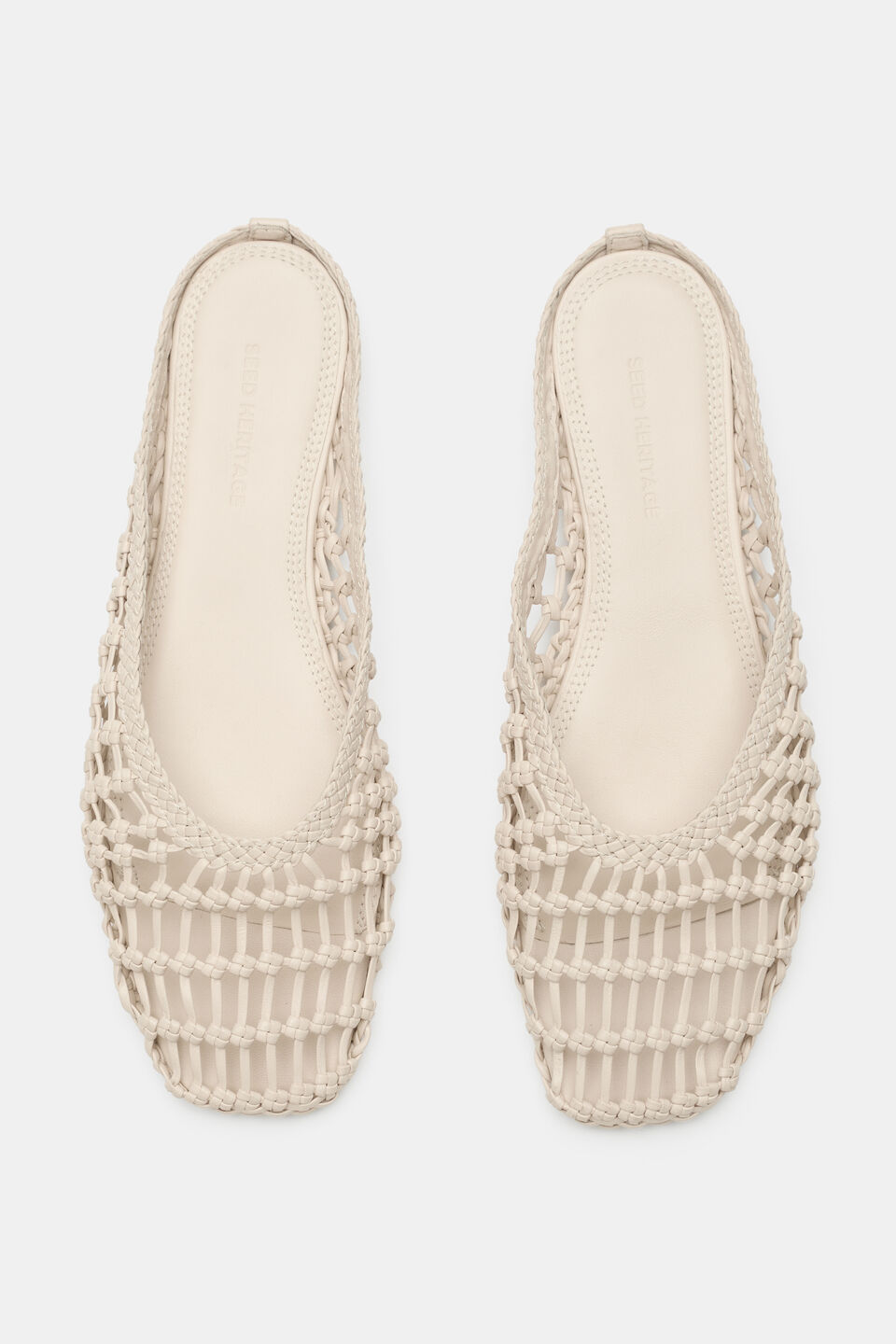Bella Woven Mule  Stone