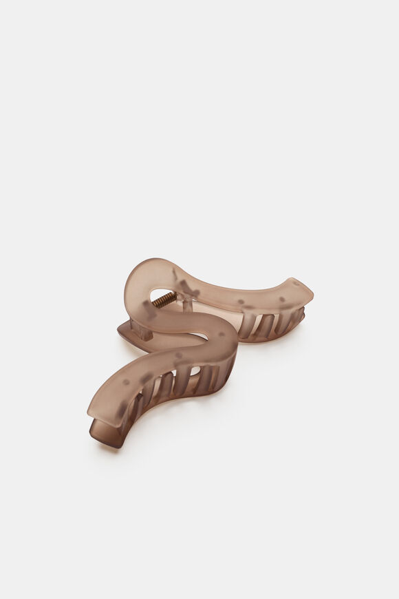 Wave Hair Claw  Chestnut  hi-res