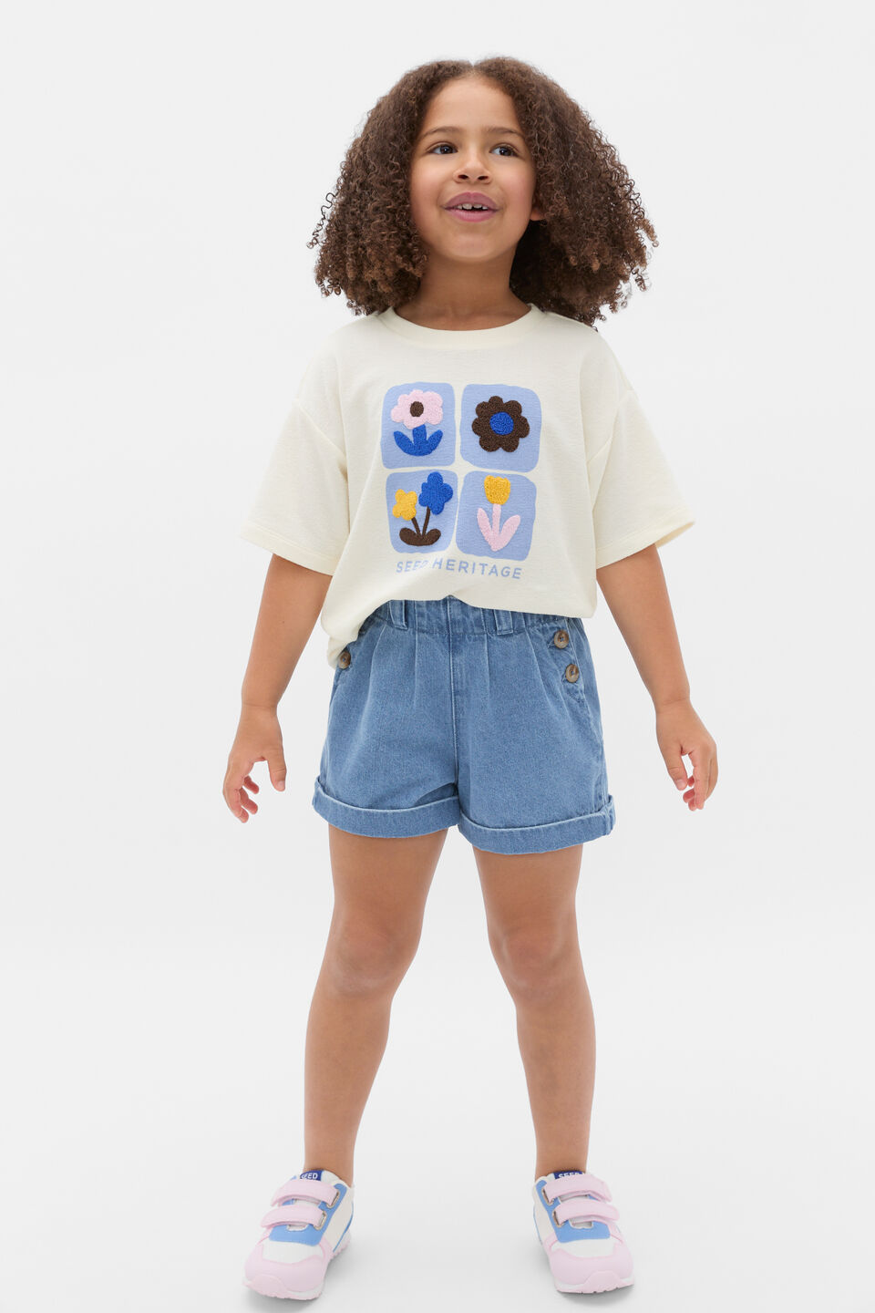 Tulip Textured Tee  Classic Cream