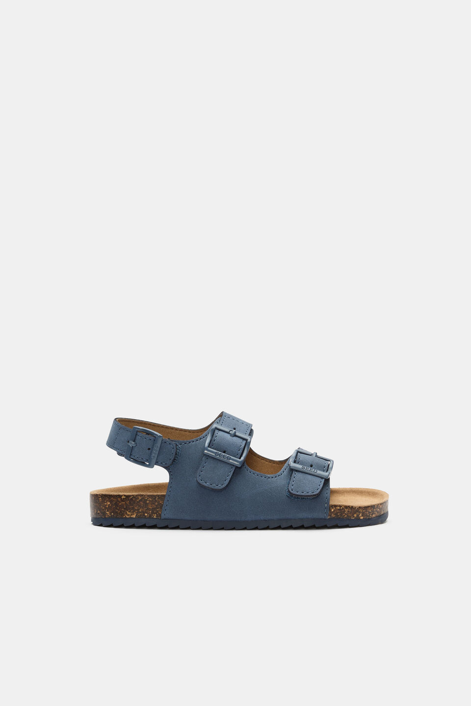 Classic Buckle Sandal  Washed Navy