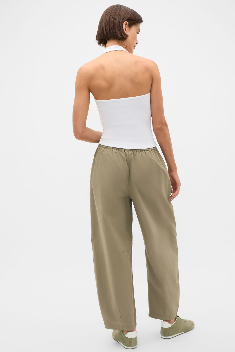 Cotton Elasticated Pant  Caper