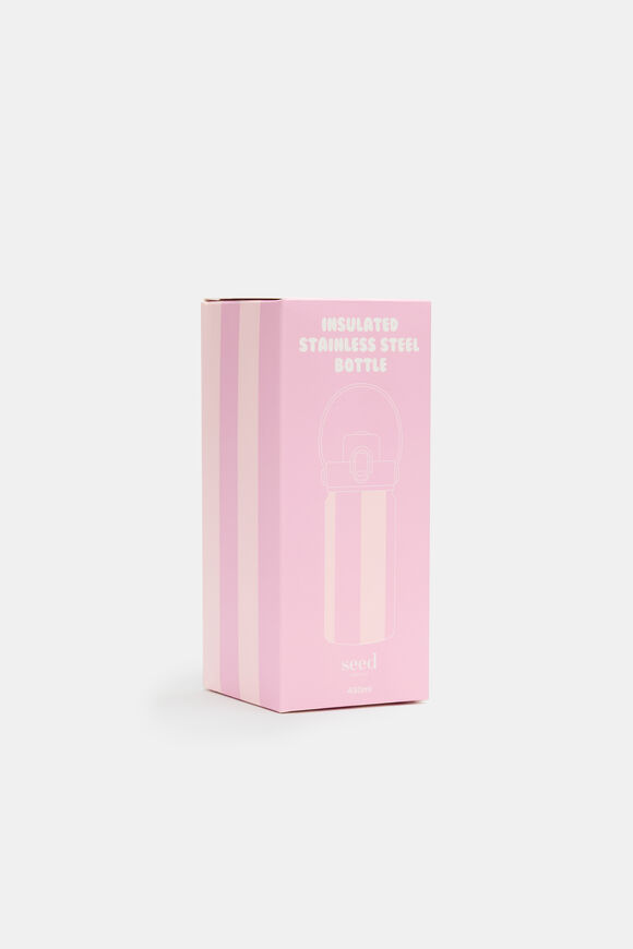 Girls Stripe Water Bottle  Pink Stripe  hi-res