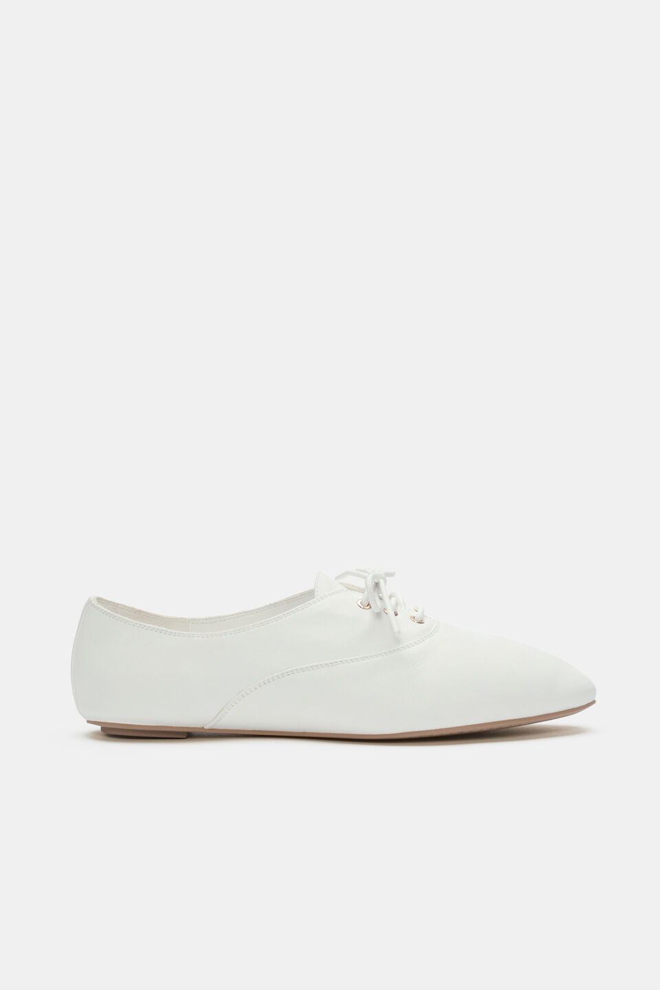 Ellie Ballet Lace Up  White