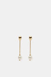 Pearl Dangle Earring  Gold  hi-res