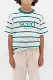 Stripe Logo Tee  Jungle Green  hi-res