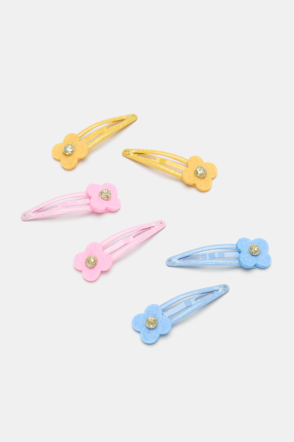 Felt Flower Multi Snap Pack  Pink Lemonade