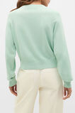 Cotton Blend Raglan Cardigan  Soft Moss  hi-res