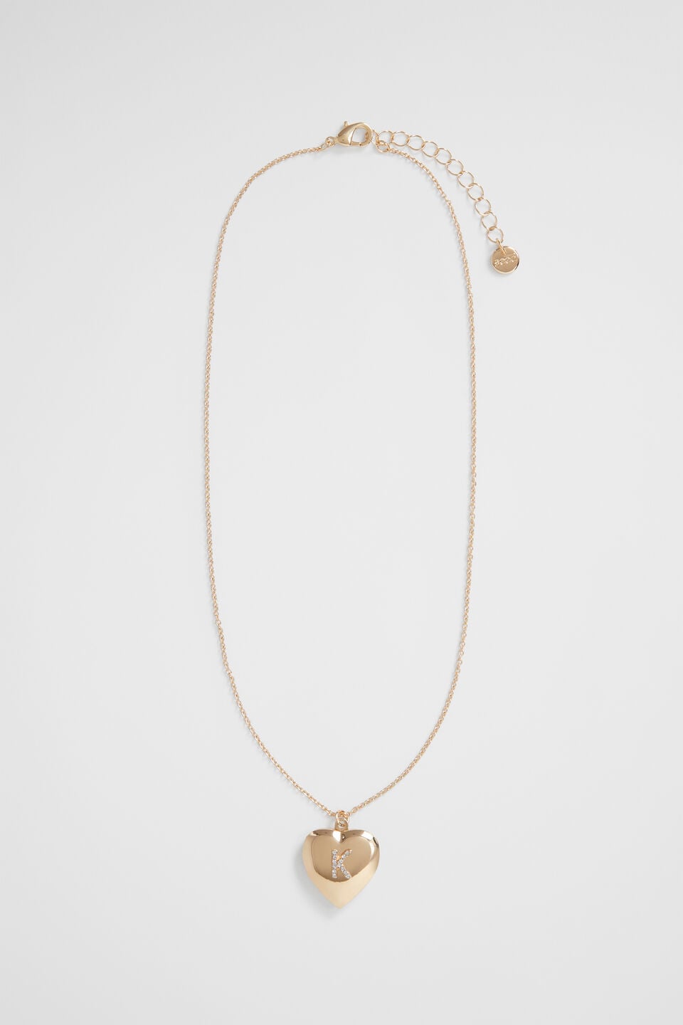 Diamante Initial Locket  K