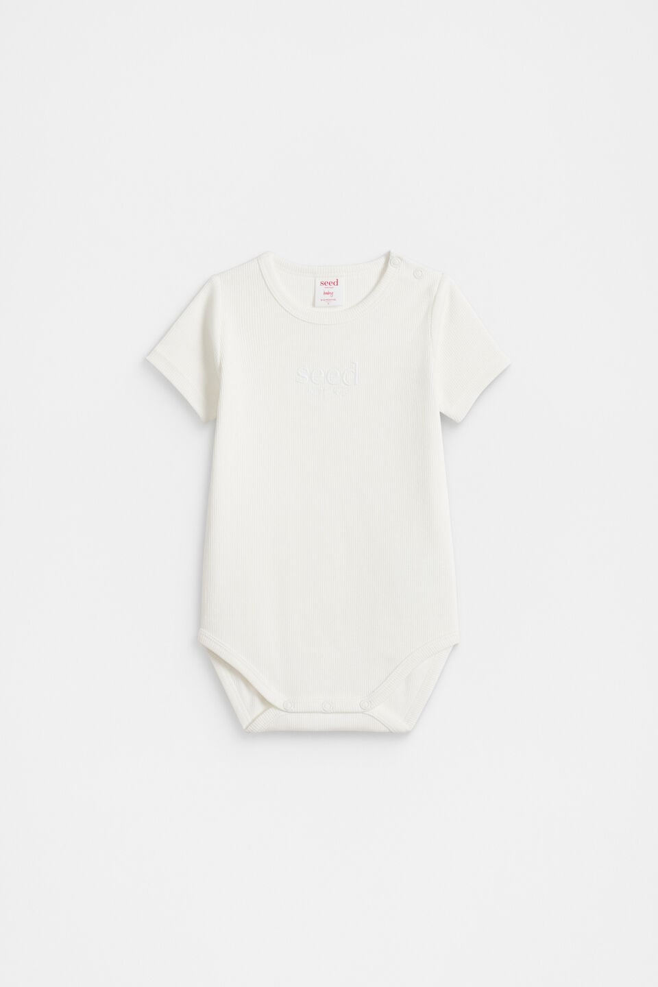 Core Rib Logo Bodysuit  Canvas