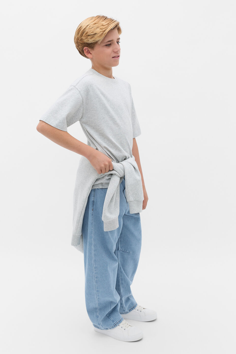 Essential Tee  Mid Grey Marle
