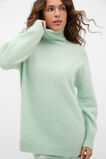 Mohair Blend Roll Neck Knit  Soft Moss  hi-res