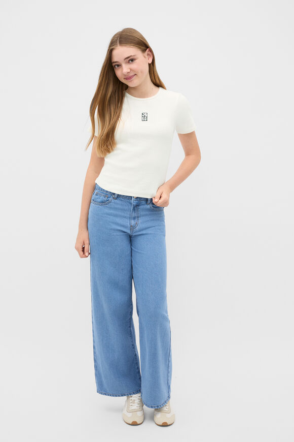 Logo Rib Tee  Classic Cream  hi-res