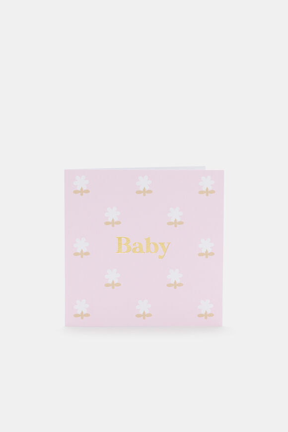 Baby Flowers Card  Multi  hi-res