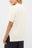 Boucle Oversized Knit Tee  Coconut Cream  hi-res