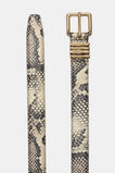 Farah Leather Belt  Snake Print  hi-res