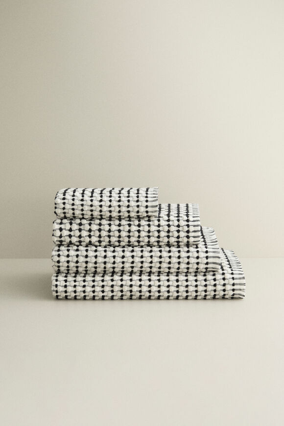 Layla Hand Towel  Black  hi-res